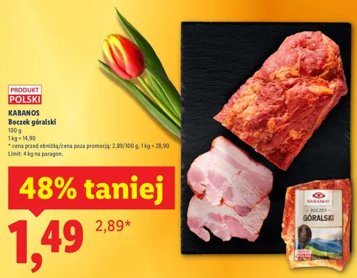 Boczek góralski promocja w Lidl