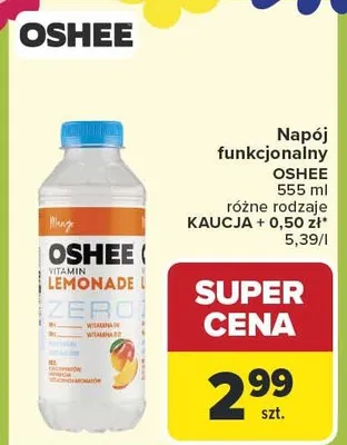 Napój funkcjonalny różne rodzaje promocja w Carrefour Market
