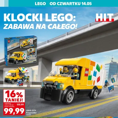 Klocki LEGO CITY Furgonetka 60500 promocja w Kaufland