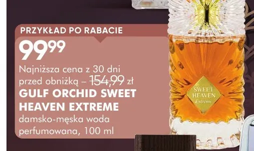 Damsko-męska woda perfumowana Gulf Orchid Sweet Heaven Extreme promocja w Super-Pharm
