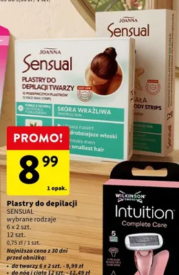 Plastry do depilacji SENSUAL promocja w Intermarche