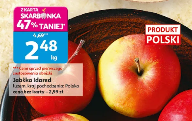 Jabłka Idared promocja w Auchan