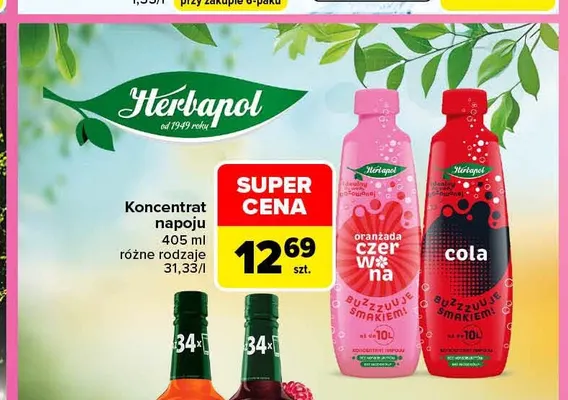 Koncentrat napoju Herbapol promocja w Carrefour