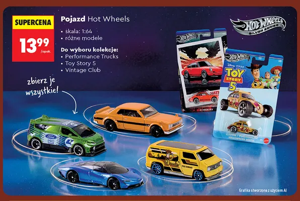 Pojazd Hot Wheels Toy Story 5 promocja w Biedronka