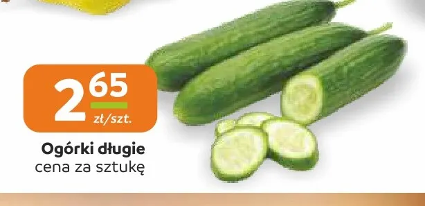 Ogórki długie promocja w Społem Częstochowa