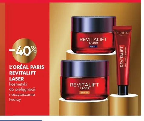 Kosmetyki do pielęgnacji i oczyszczania twarzy L'Oréal Paris Revitalift Laser promocja w Super-Pharm