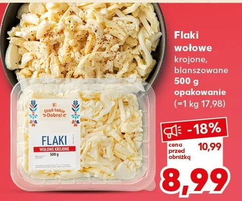 Flaki wołowe krojone, blanszowane promocja w Kaufland