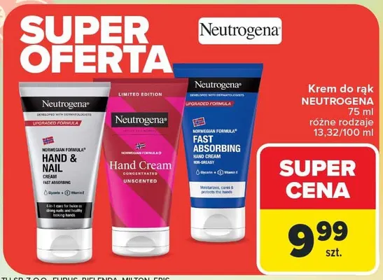 Krem do rąk różne rodzaje promocja w Carrefour