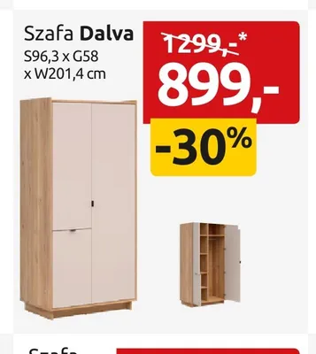 Szafa Dalva promocja w Black Red White