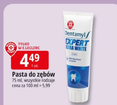 Pasta do zębów Expert Ultra White promocja w Leclerc