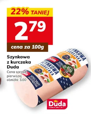 Szynkowa z kurczaka Duda promocja w Hitpol