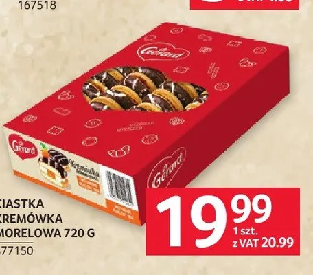 Ciastka kremówka morelowa 720g promocja w Selgros