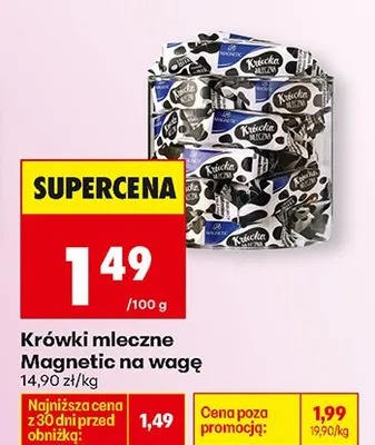 Krówki mleczne na wagę promocja w Biedronka