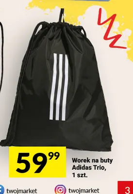 Worek na buty Adidas Trio promocja w Twój Market
