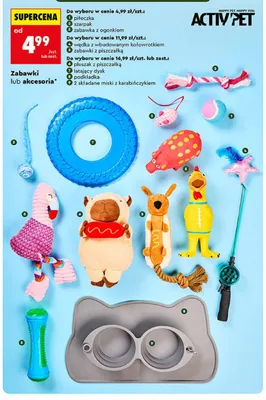 Składane miski dla zwierząt z karabińczykiem Activ'Pet 2-pak promocja w Biedronka
