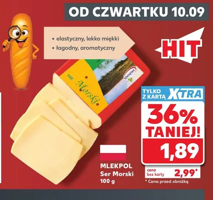 Ser Morski Mlekpol promocja w Kaufland