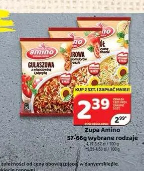 Zupa Amino promocja w Delfin