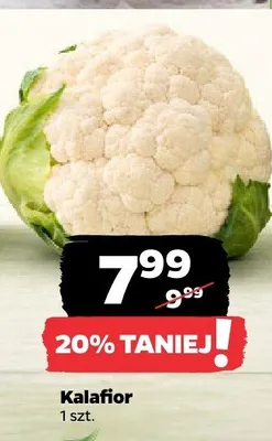 Kalafior 1 szt. promocja w Netto
