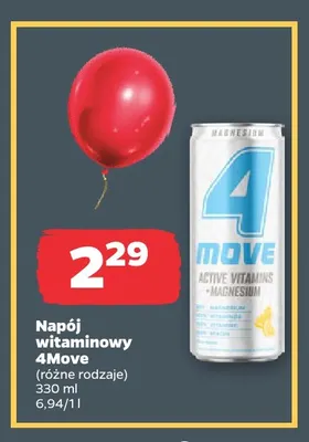 Napój witaminowy 4Move promocja w Netto