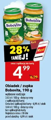 Obiadek / zupka Bobovita promocja w Twój Market