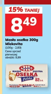 Masło osełka Mlekovita promocja w Hitpol