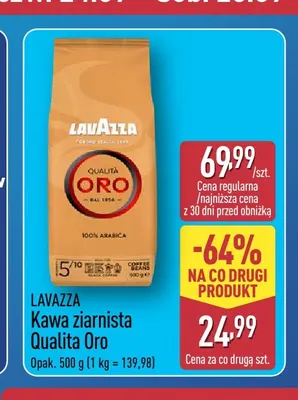 Kawa ziarnista Qualita Oro Lavazza promocja w Aldi