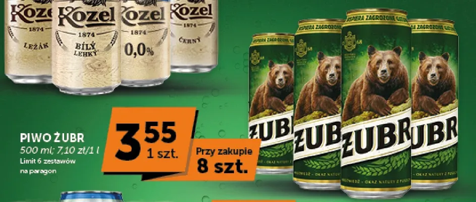 Piwo Żubr promocja w Groszek