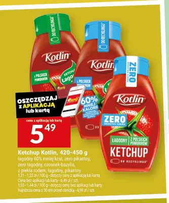 Ketchup Kotlin czosnek-bazylia promocja w Twój Market