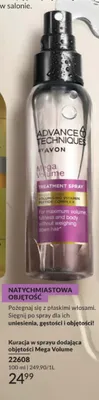 Kuracja w sprayu dodająca objętości Mega Volume Avon Advance Techniques promocja w AVON