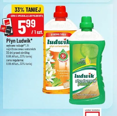 Płyn uniwersalny Ludwik Pomarańcza z nutą trawy cytrynowej promocja w POLOmarket