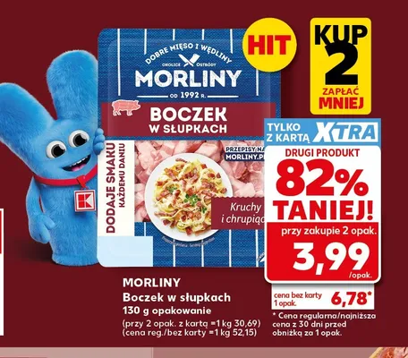 Boczek w słupkach Morliny promocja w Kaufland