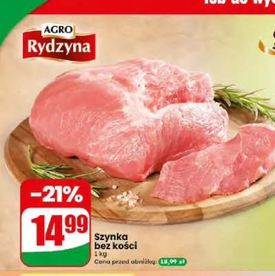 Szynka wieprzowa bez kości Agro Rydzyna promocja w Dino