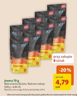 Mokra karma dla kota Josera promocja w MAXI ZOO