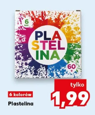 Plastelina 6 kolorów promocja w Kaufland