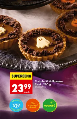 Tartaletki Halloween 2 szt. promocja w Biedronka