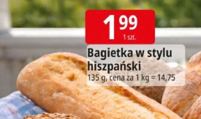 Bagietka w stylu hiszpański promocja w Leclerc