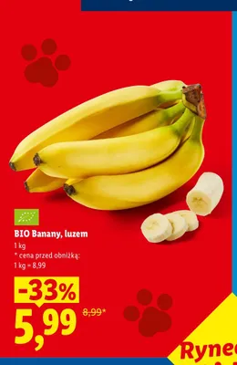 BIO Banany luzem promocja w Lidl