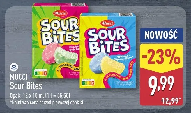 Lody Mucci Sour Bites promocja w Aldi