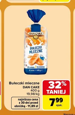 Bułeczki mleczne Dan Cake promocja w Carrefour