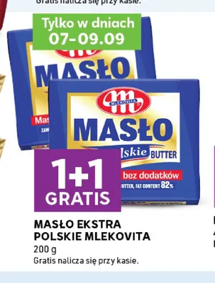 Masło ekstra polskie Mlekovita promocja w Stokrotka