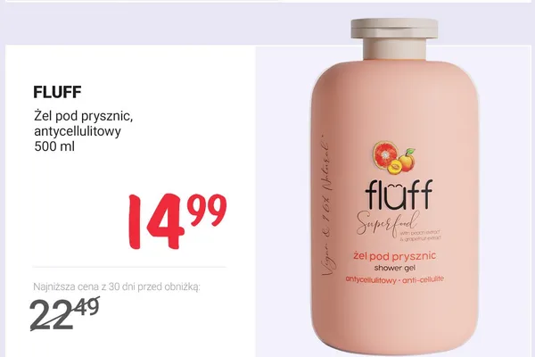 Żel pod prysznic, antycellulitowy promocja w Rossmann