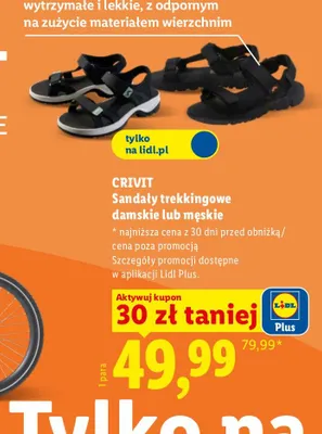 Sandały trekkingowe damskie CRIVIT promocja w Lidl