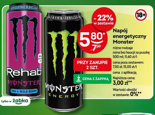 Napój energetyczny coconut Be power promocja w Żabka