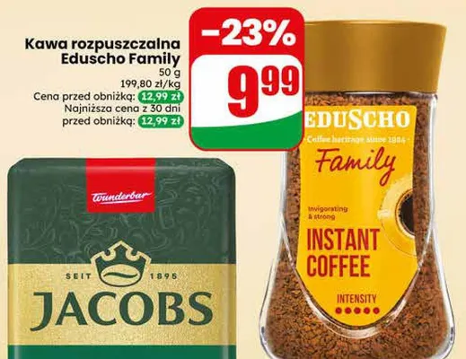 Kawa rozpuszczalna Eduscho Family promocja w Dino