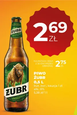 Piwo Żubr promocja w Duży Ben