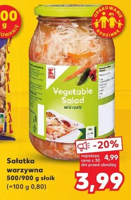 Sałatka warzywna promocja w Kaufland