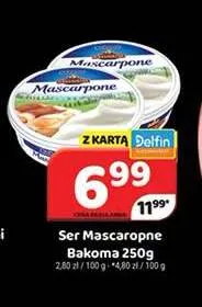 Ser Mascarpone Bakoma promocja w Delfin