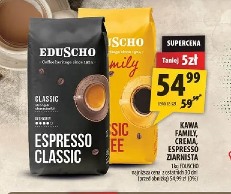 Kawa ziarnista EDUSCHO Family promocja w Arhelan