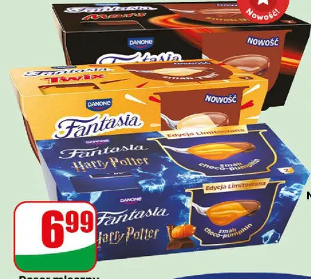 Deser mleczny Fantasia Harry Potter 2-pak Danone promocja w Dino