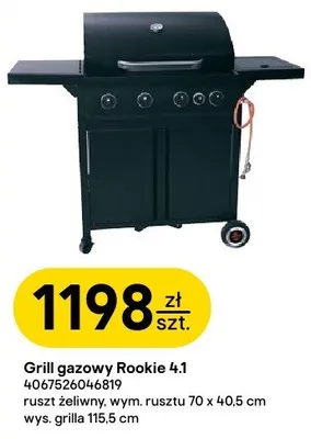 Grill gazowy Rookie 4.1 4067526046819 promocja w Castorama